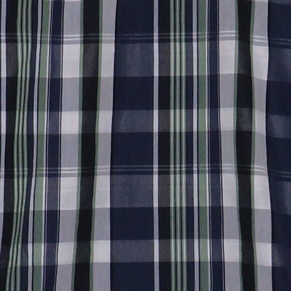 American Rag* Men's Short Sleeve Button Down Curved Hem Pocket Plaid Shirt~Large - Picture 10 of 11